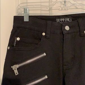 Tripp NYC Black Skinny Jeans with Zippers